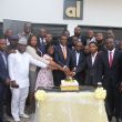 Mr Austin Okere, Entrepreneur-in-Residence, Ausso Leadership Academy (ALA) with the delegates