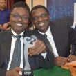 L-r): President, Hudson Consulting, Prince Thomas Iseghohi and MD/CEO, Broadbased Communications Limited (BBC), Prince Henry Iseghohi, at the NTITA 2018 ceremony.
