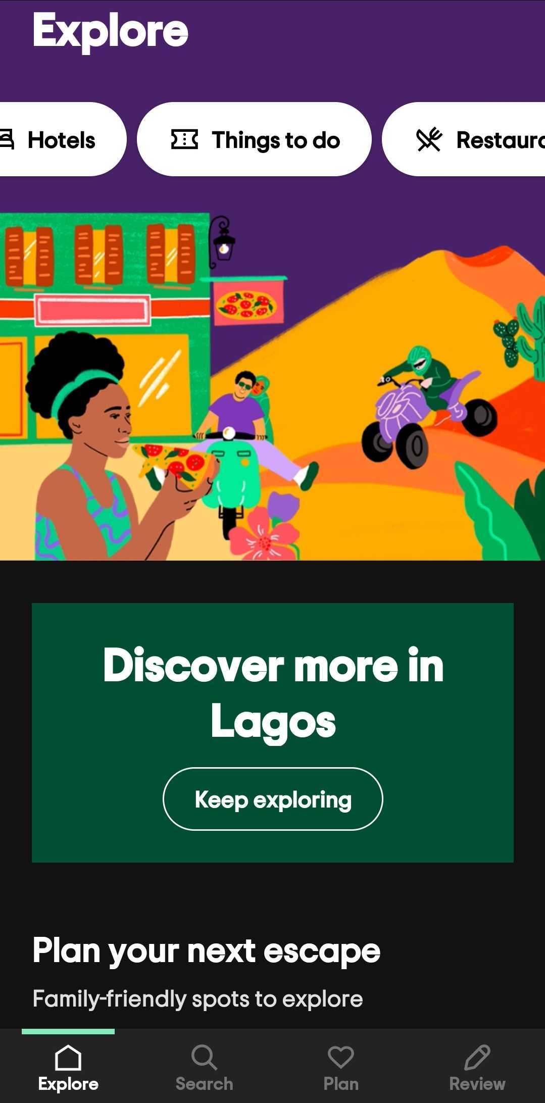 Trip advisor, explore