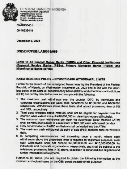 naira redesign policy