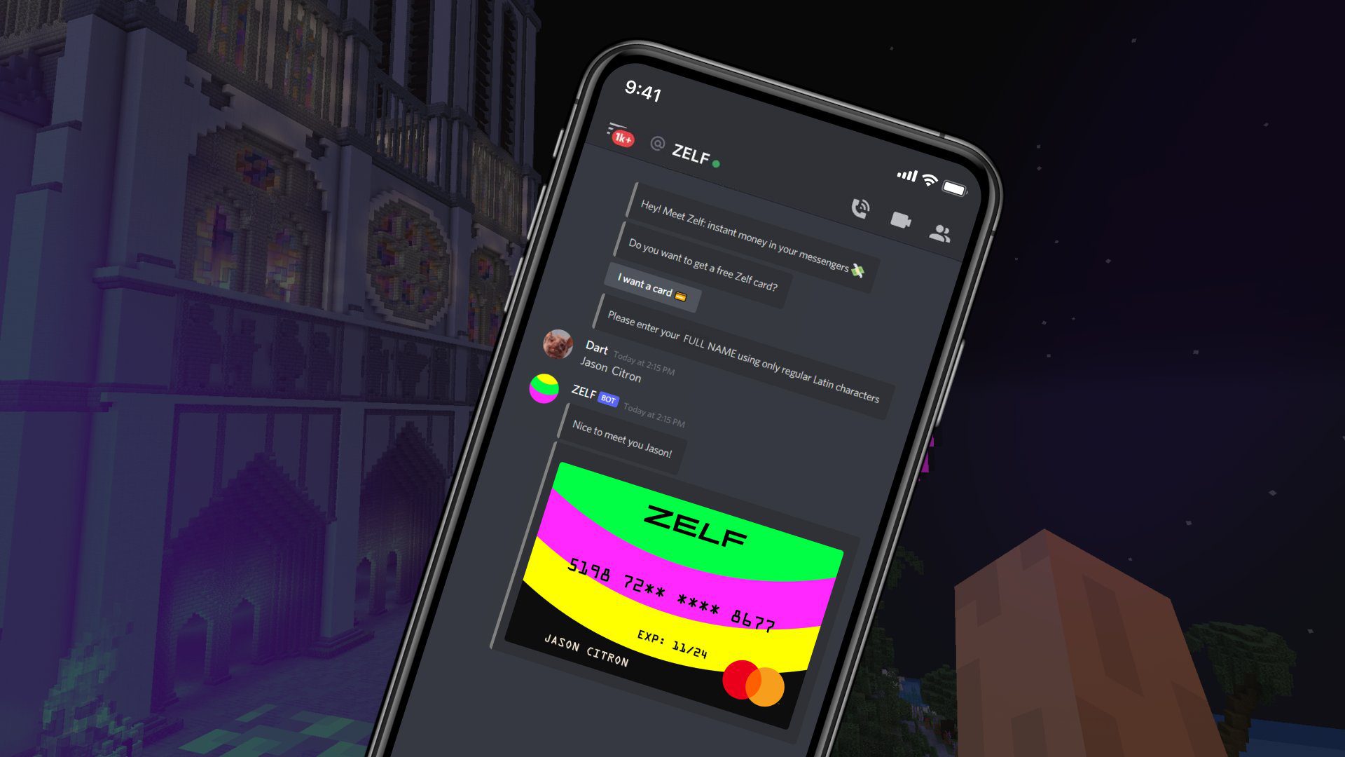 American Fintech ZELF launches anonymous Visa debit card with crypto recharge 