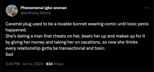 Relationship podcaster in a toxic relationship