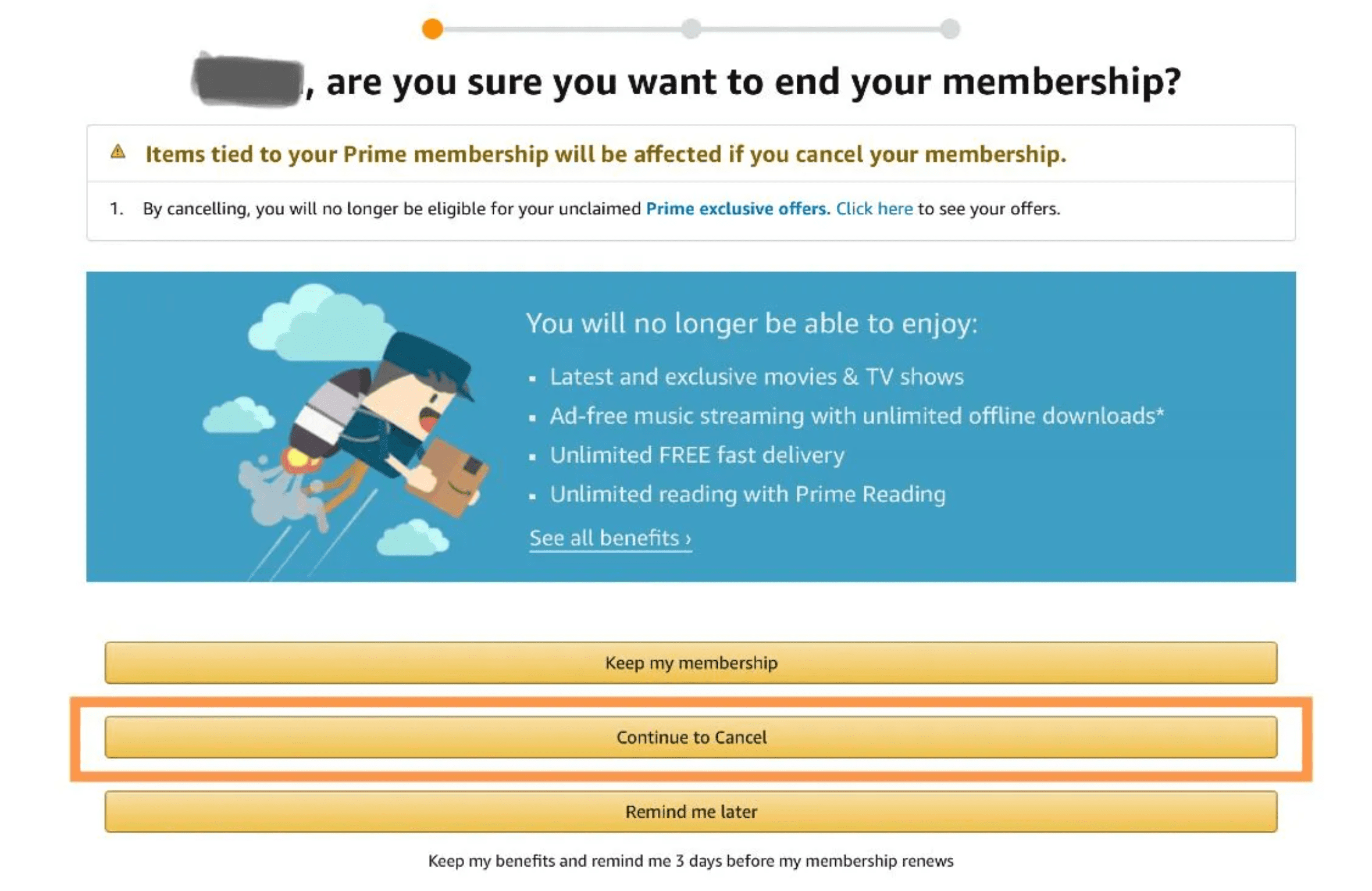 Amazon Prime accused of manipulating its cancellation option for subscribed customers