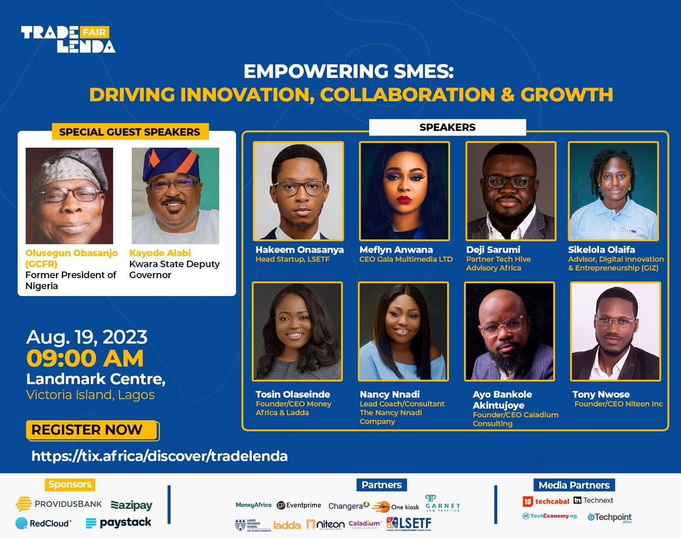 Trade Lenda Fair announces former President Olusegun Obasanjo, Kwara Dep. Gov Kayode as guest speakers