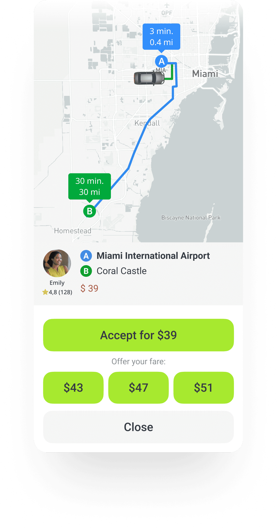 inDriver app screenshot