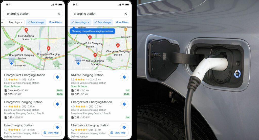 Google Maps now allow EV drivers access the nearest charging points