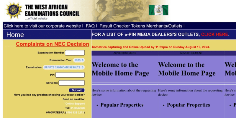 How to check your 2023 WAEC result on the website, via SMS or serial number