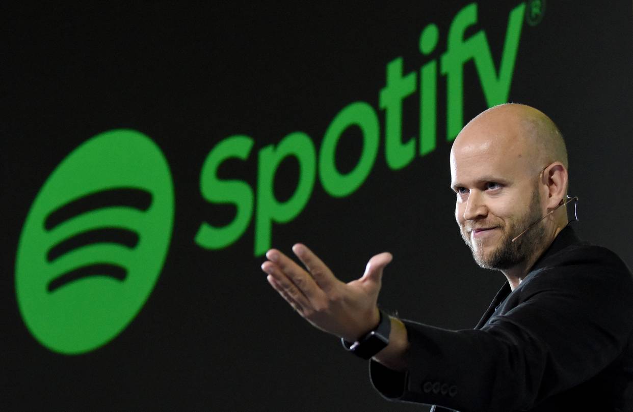 Daniel Ek, CEO of Swedish music streaming service Spotify