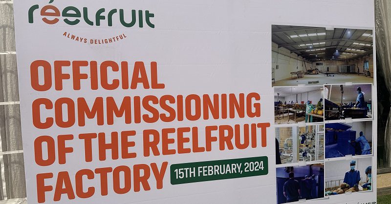 Reelfruit unveils 800 metric ton dry fruit factory in Ogun State