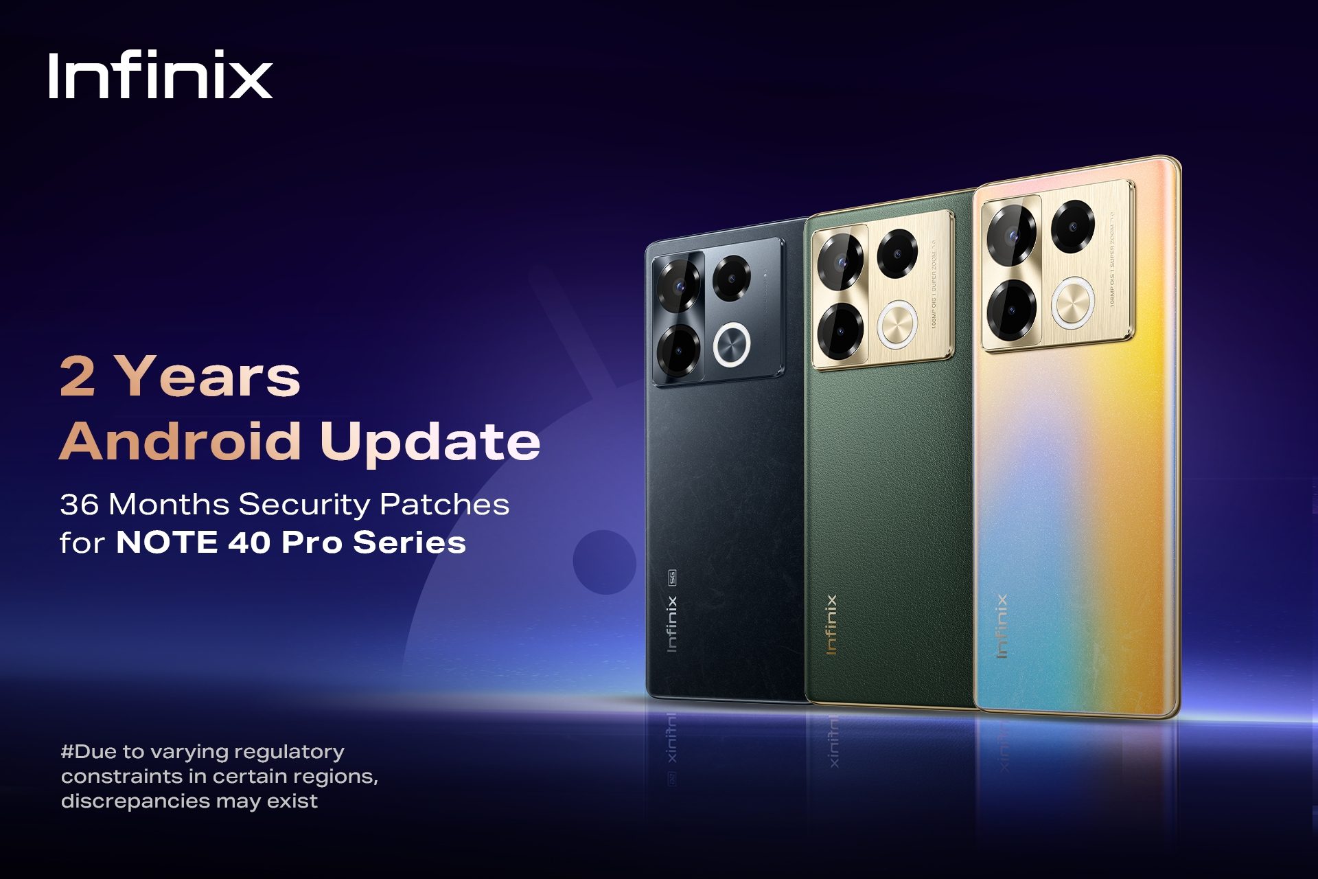 Infinix announces groundbreaking software update commitment for NOTE 40 Pro Series