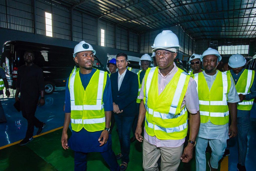 CNG Vehicles: Finance Minister, Wale Edun visits JET Motor Company assembly plant
