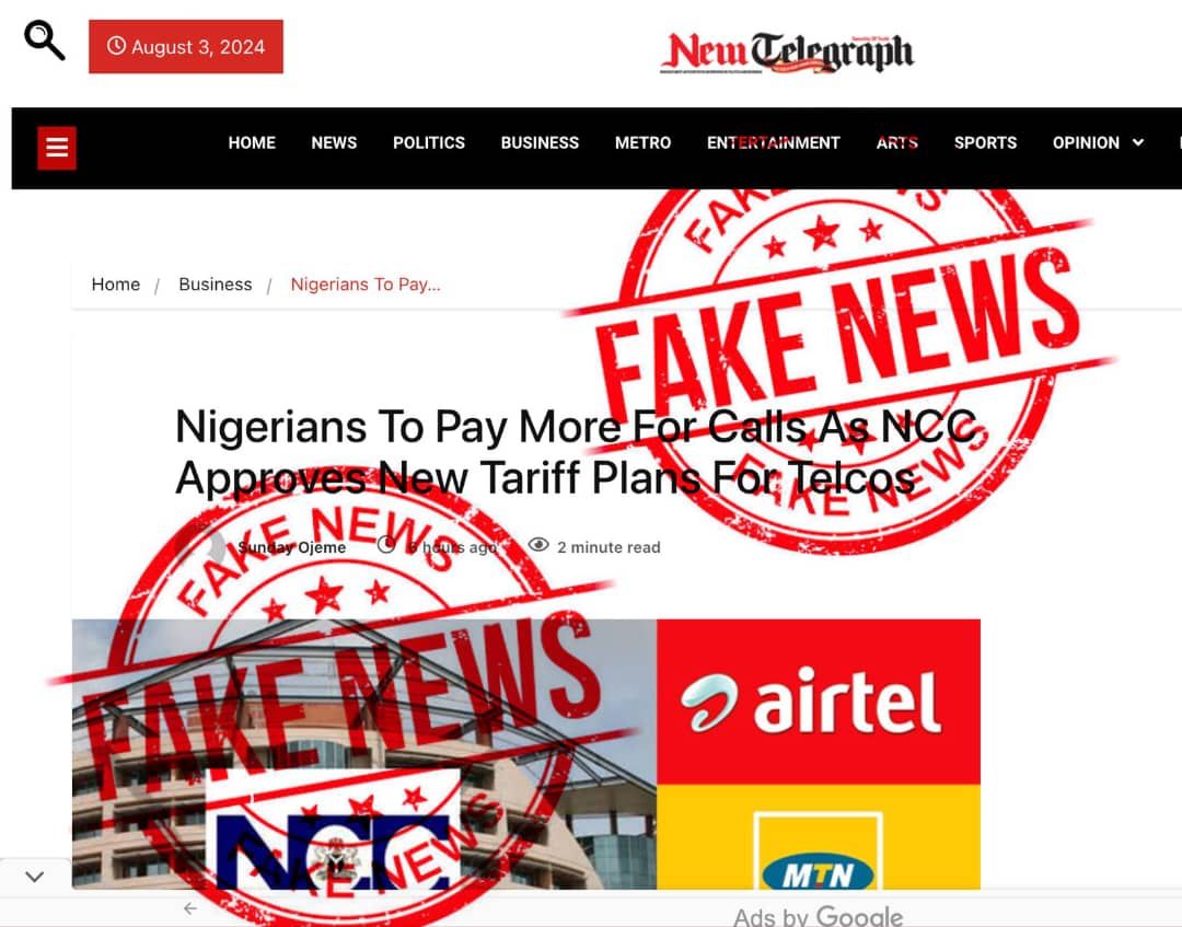 NCC Telecom tariff