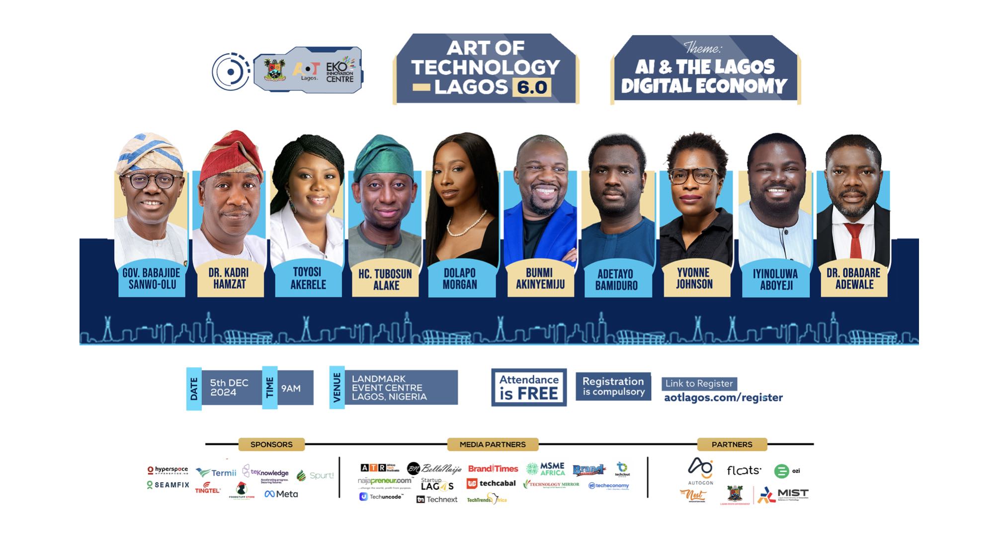 Power-Packed Speaker Lineup Announced for AOT Lagos 6.0 Featuring Iyinoluwa Aboyeji and Industry Leaders
