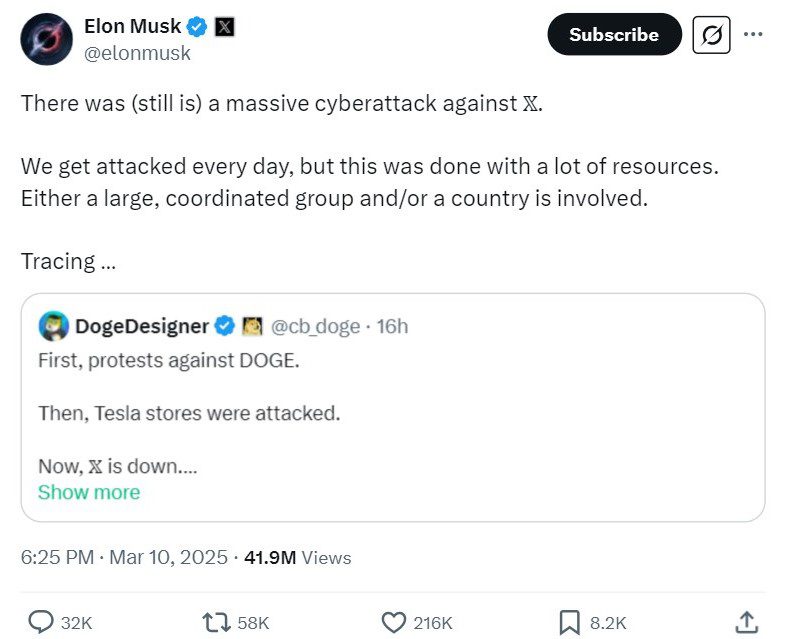 Musk's claim