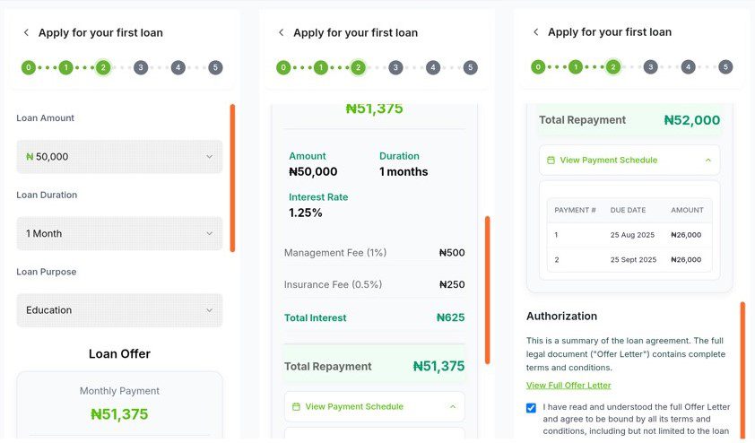 Apply for loan