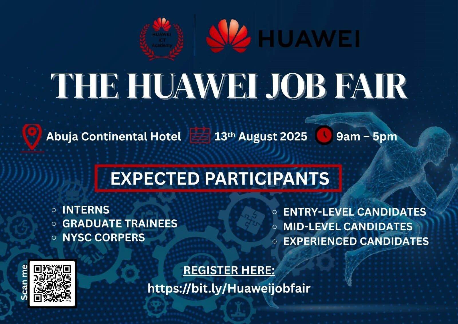 Huawei Technologies Company Nigeria Limited Presents the 2025 Huawei Job Fair