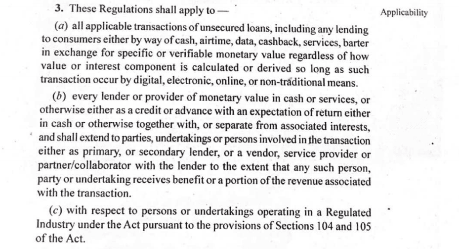 10 key points on Nigeria's new FCCPC digital lending regulations