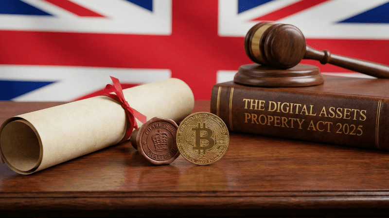 King Charles III assents to the Property Act, officially recognising crypto as property in the UK