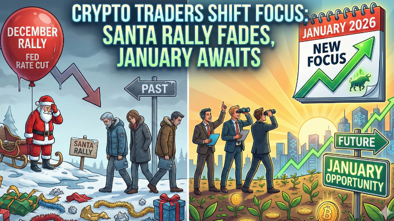 Crypto traders shift focus to January after the Fed rate cut fails to spark a Santa rally