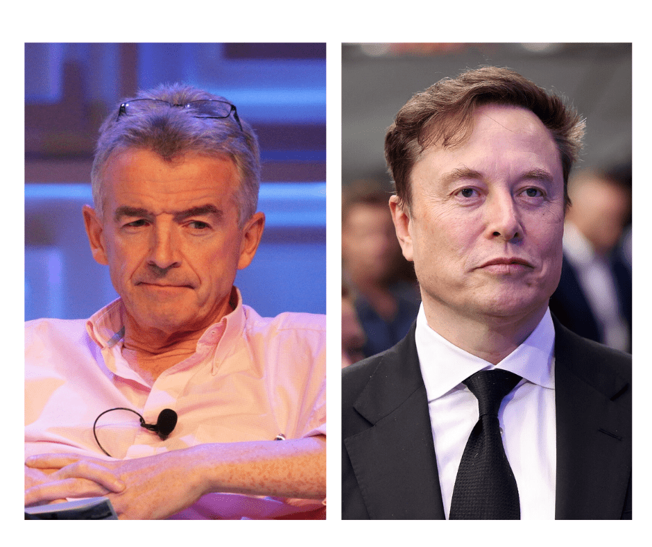Elon Musk and Ryanair CEO