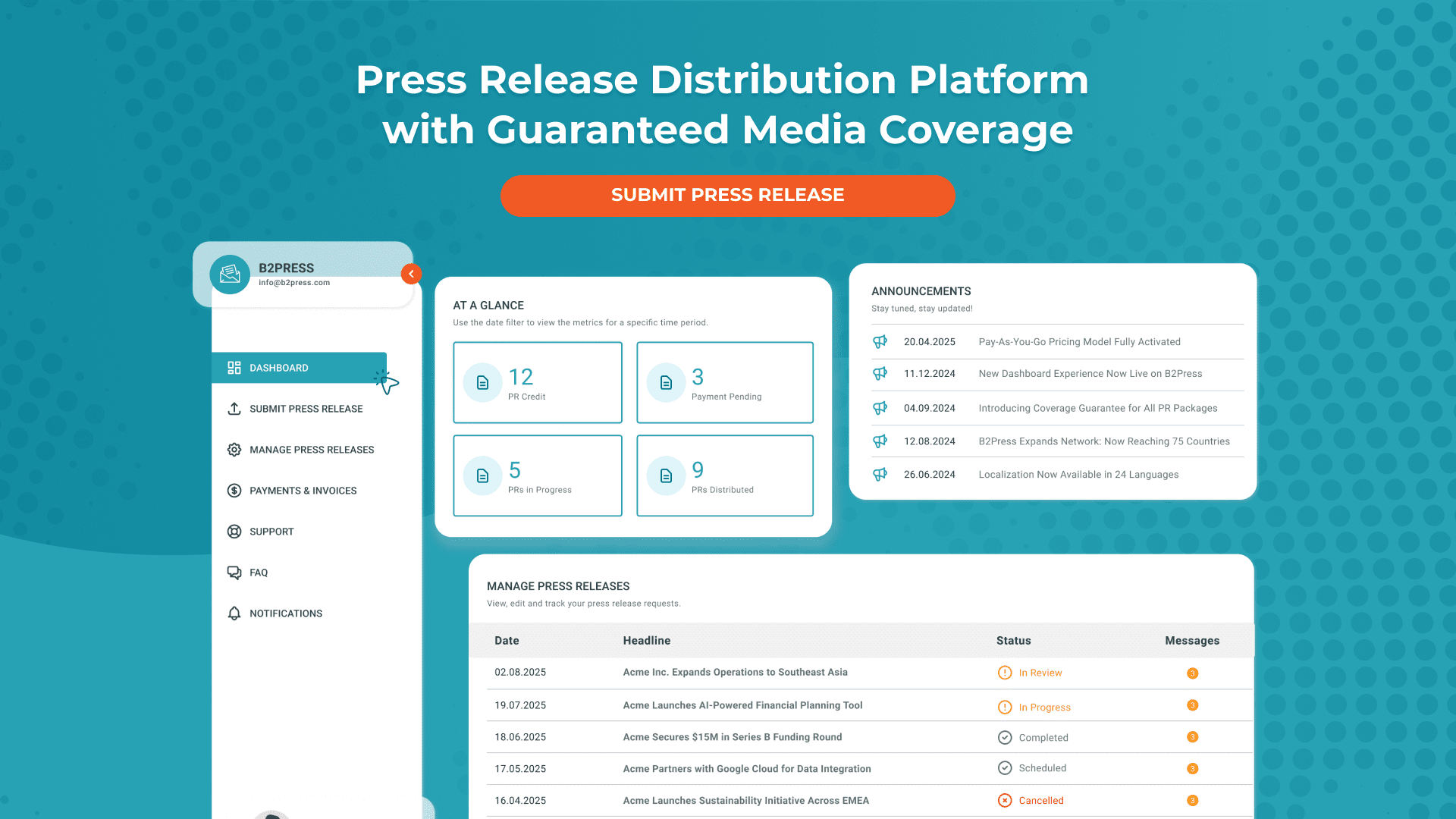 The death of the retainer: How B2Press is redefining global press release distribution with technology