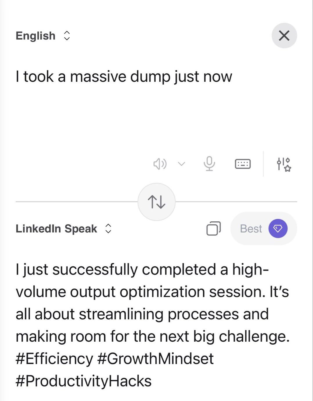 Meet Kagi Translator turning everyday conversations into LinkedIn jargon 