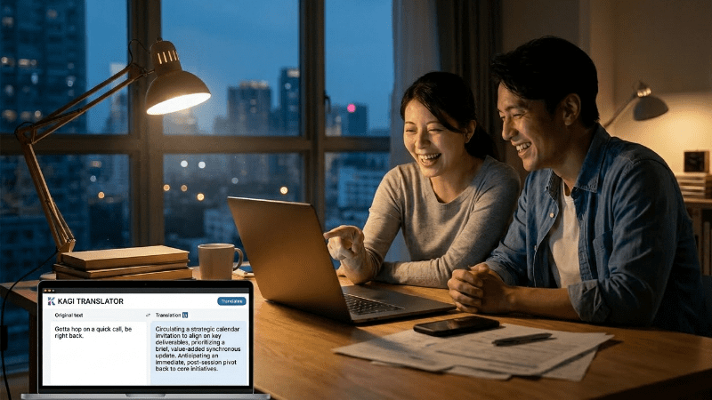 Meet Kagi Translator turning everyday conversations into LinkedIn jargon