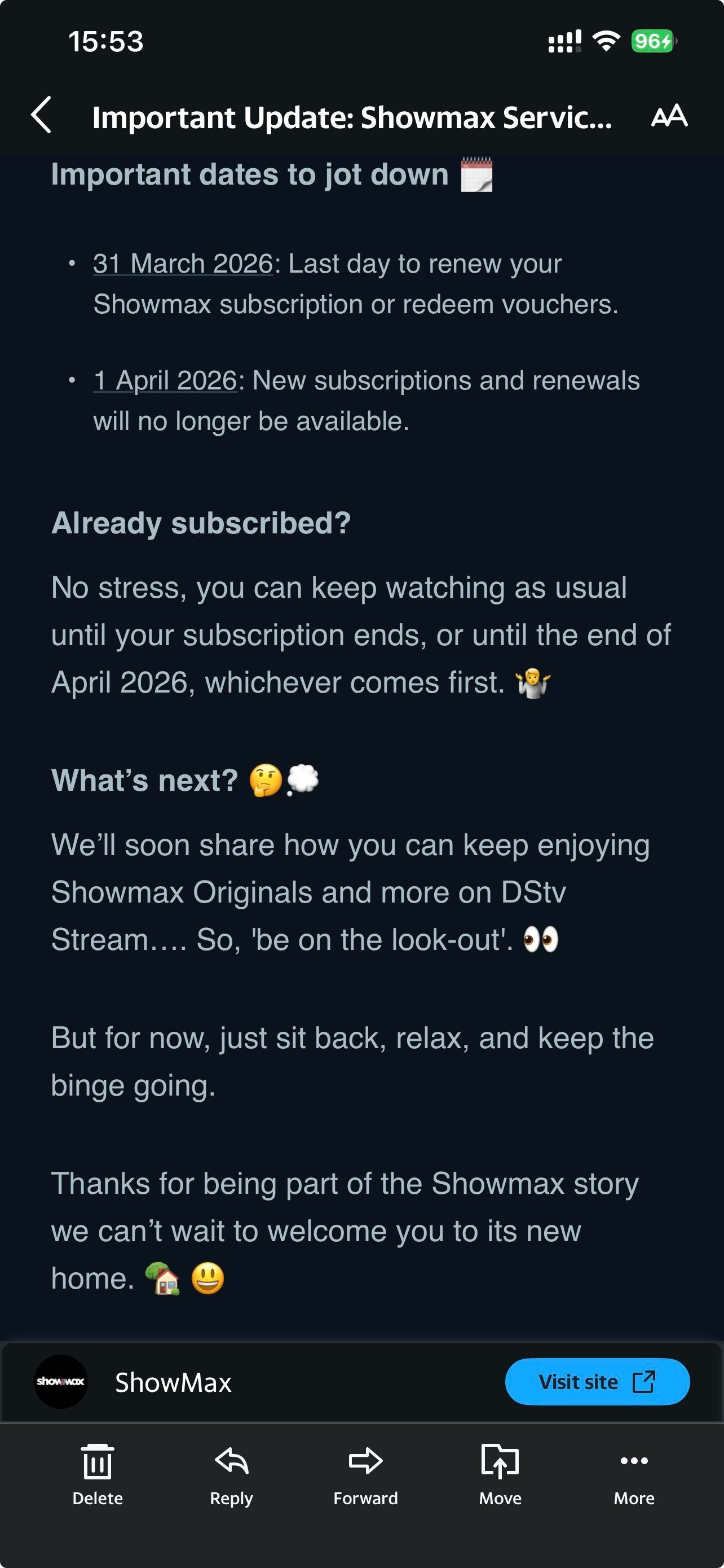 Showmax to shut down permanently on April 1 as content migrates to DStv Stream