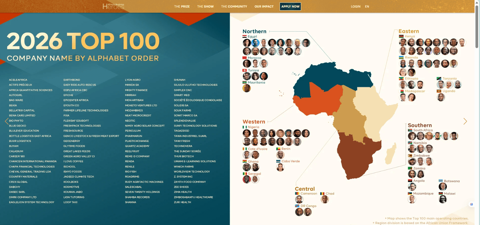 ABH 2026: 17 Nigerian entrepreneurs make top 100